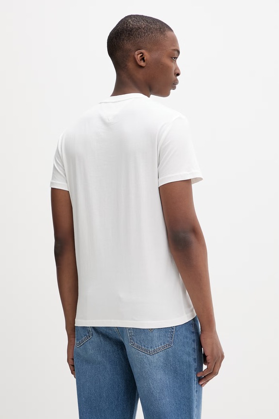 Oblečenie Tommy Jeans tričko pánske bavlnené DM0DM22538 béžová