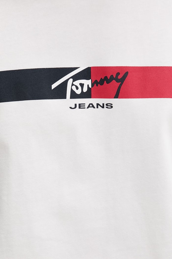Tommy Jeans kratka majica moška bombažna DM0DM22539 bež