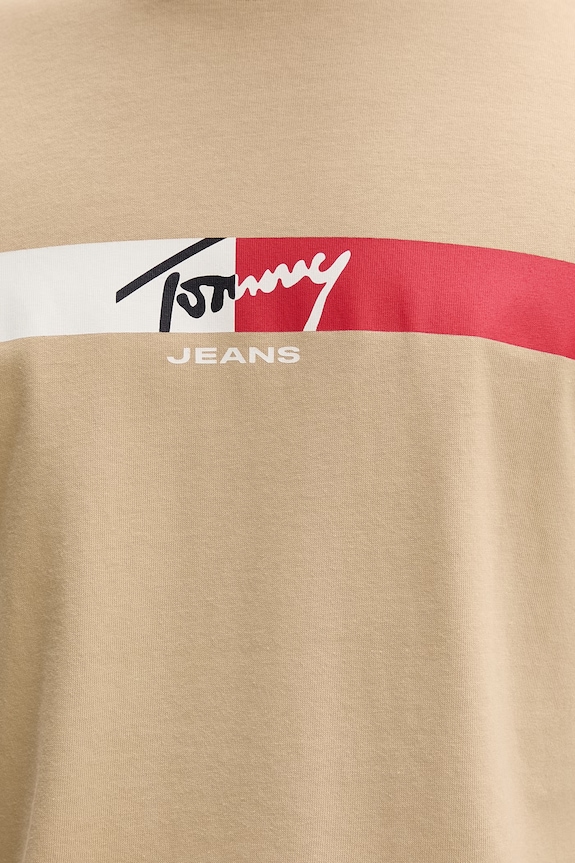 Tommy Jeans tricou pentru bărbați, din bumbac DM0DM22539 bej