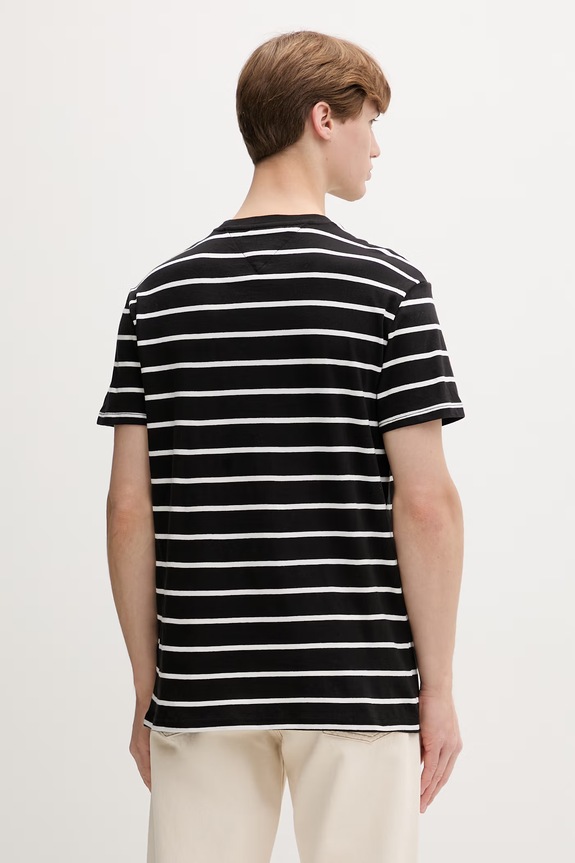 Odzież Tommy Jeans T-shirt męski bawełniany DM0DM22544 czarny