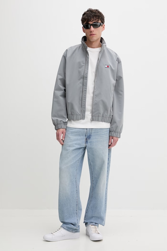 Tommy Jeans tričko pánske bavlnené DM0DM22547 béžová SS26