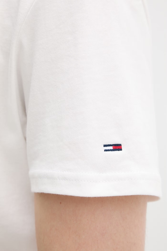 Tommy Jeans tričko pánske bavlnené DM0DM22547 béžová