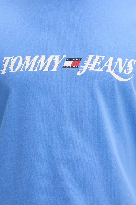 Tommy Jeans tricou pentru bărbați, din bumbac DM0DM22548 albastru