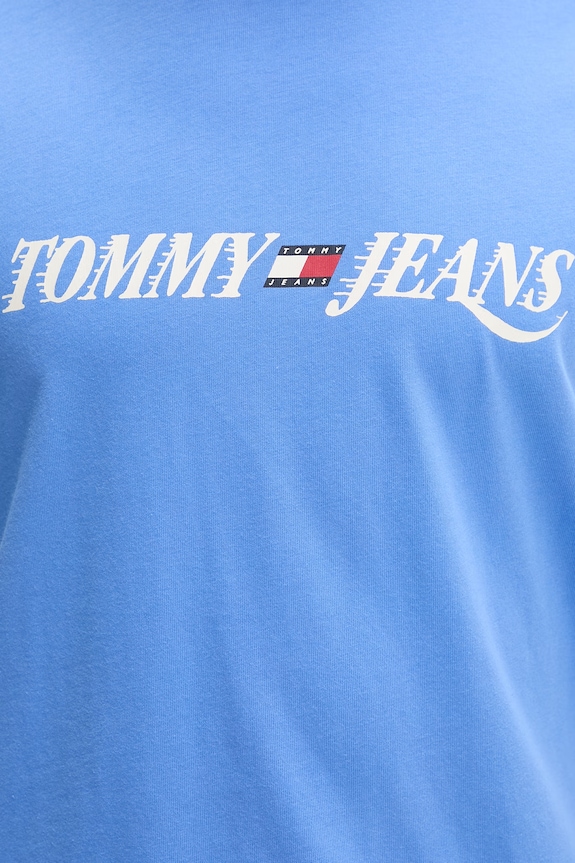 Tommy Jeans tricou pentru bărbați, din bumbac DM0DM22548 albastru