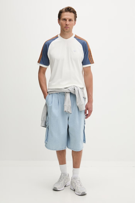 adidas Originals t-shirt ανδρικό βαμβακερό Cali KX1261 μπεζ SS26