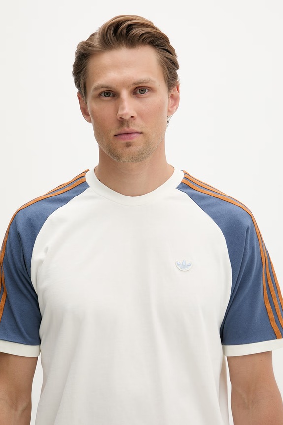 adidas Originals t-shirt ανδρικό βαμβακερό Cali μπεζ KX1261