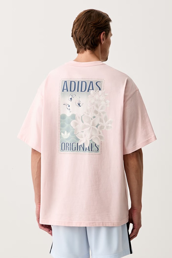 Odjeća adidas Originals majica za muškarce od pamuka KX1262 roza