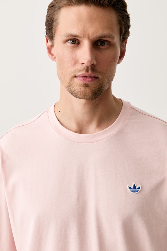 adidas Originals majica za muškarce od pamuka roza KX1262
