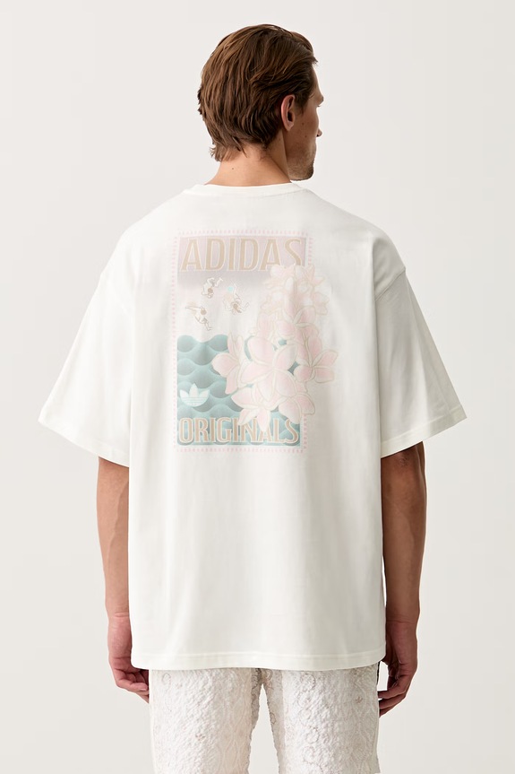 adidas Originals majica za muškarce od pamuka bež KX1264