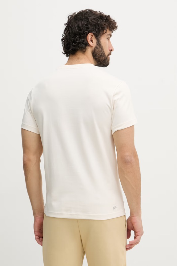 Odzież Lacoste T-shirt męski TH9957 beżowy