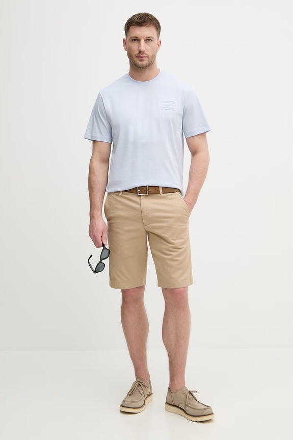 Lacoste tričko pánske bavlnené TH0753 modrá SS26