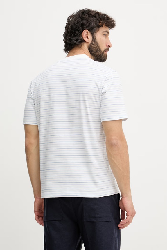 Odzież Lacoste t-shirt męski bawełniany TH0874 niebieski