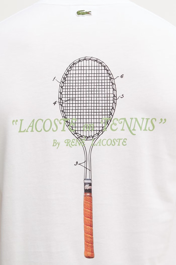 Lacoste pánske bavlnené tričko TH1425 biela