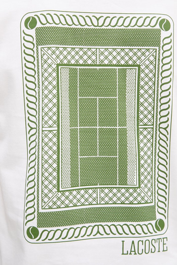 Lacoste t-shirt męski bawełniany TH1750. biały