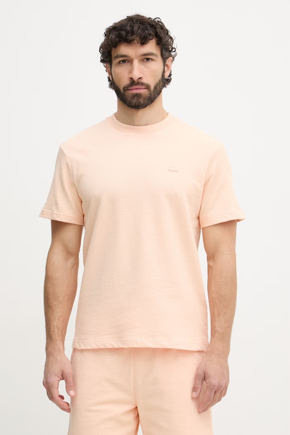 Lacoste tricou pentru bărbați, din bumbac portocaliu TH1979
