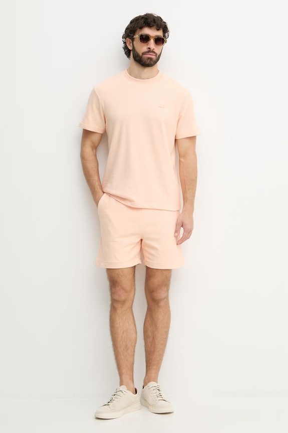 Lacoste tricou pentru bărbați, din bumbac TH1979 portocaliu SS26