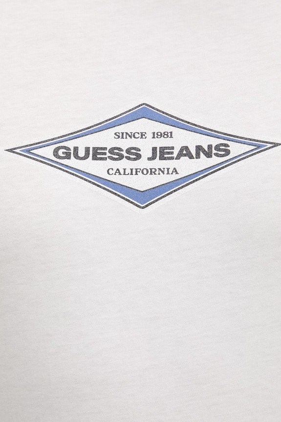 Bavlnené tričko Guess Jeans M6GIB4.K8HM0 biela