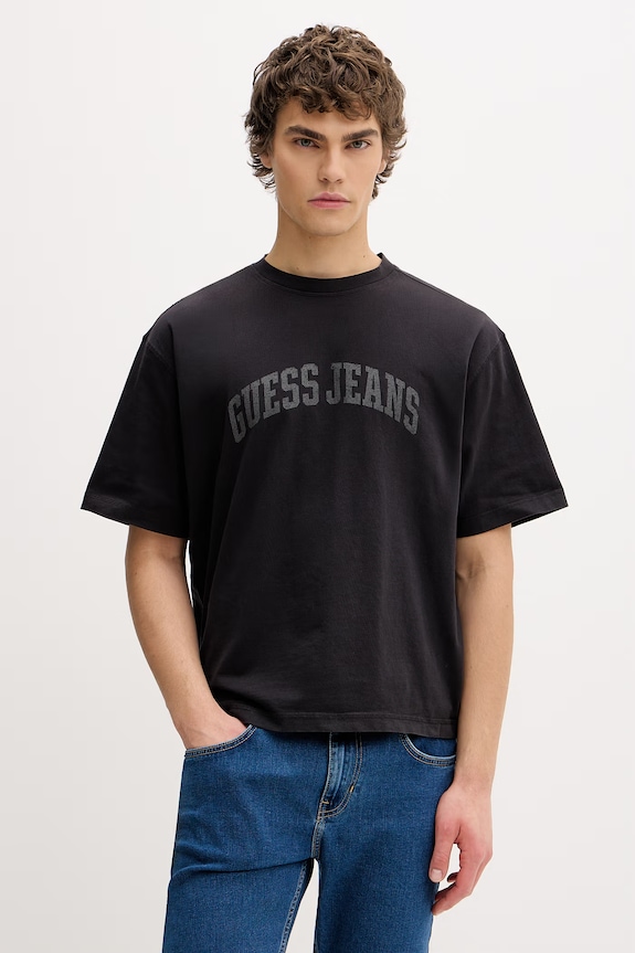 Guess Jeans tričko pánske bavlnené čierna M6GIB6.K8FQ4