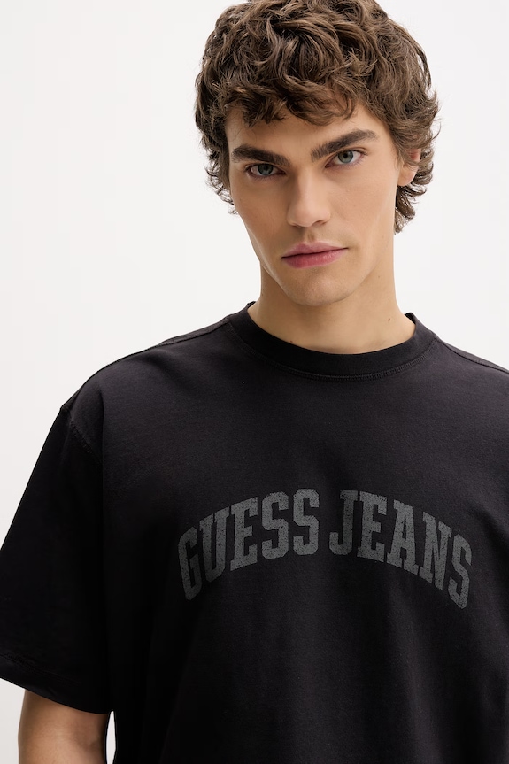 Guess Jeans tričko pánske bavlnené čierna M6GIB6.K8FQ4