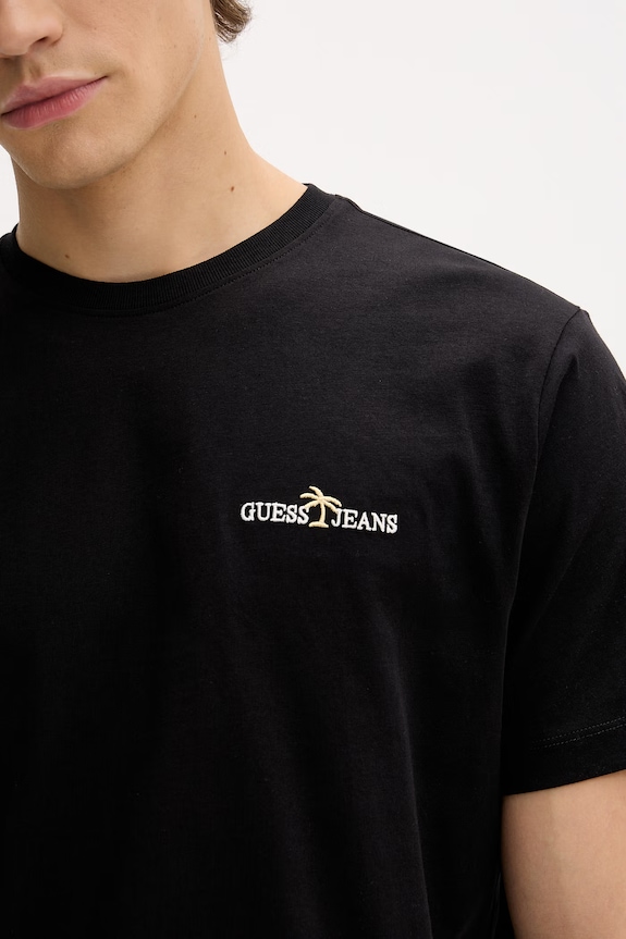 Guess Jeans t-shirt męski bawełniany M6GIB7.K8HM0 czarny