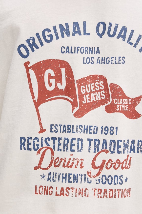 Guess Jeans t-shirt bawełniany M6GIB8.K8FQ4 beżowy