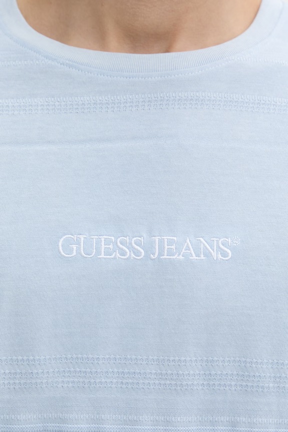 Guess Jeans t-shirt basic męski bawełniany M6GIZ3.KE942 niebieski