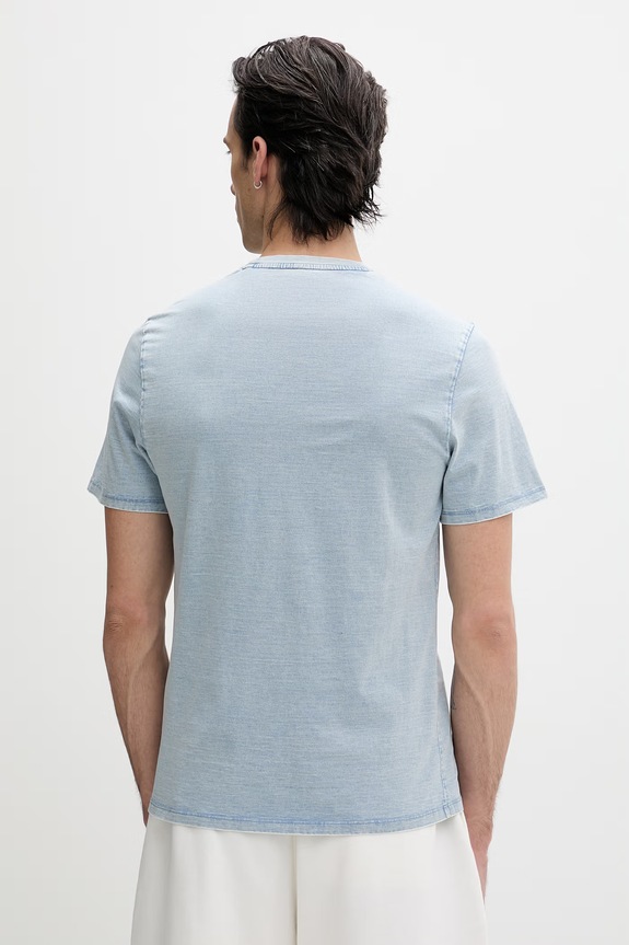 Ρούχα Guess Jeans t-shirt ανδρικό βαμβακερό M6GI55.KCTG1 μπλε