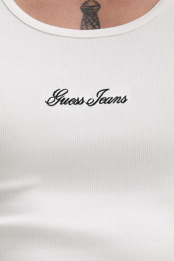 Guess Jeans pánsky top s bavlnou M6GP05.KA0H1 béžová