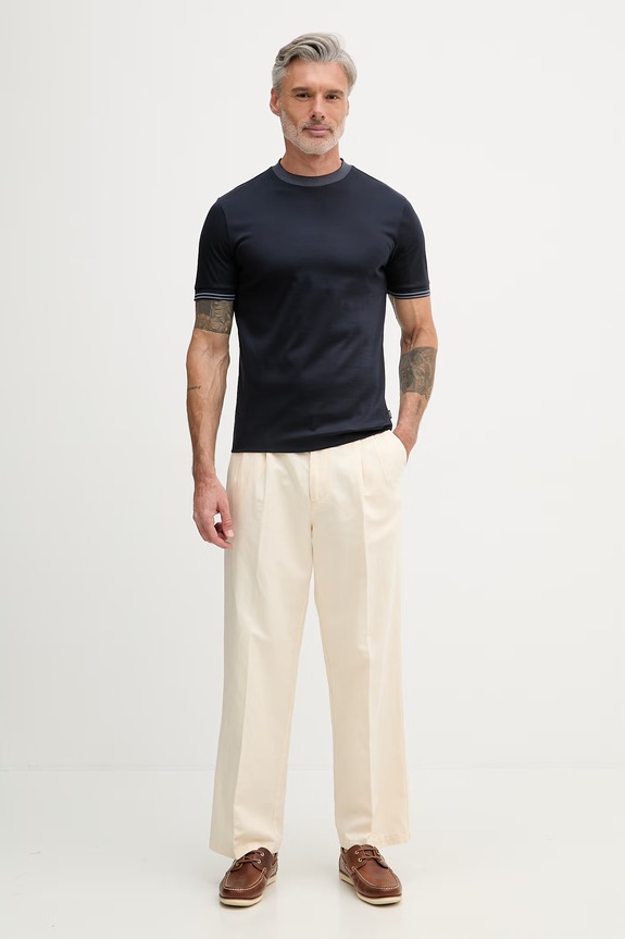 BOSS tricou pentru bărbați, din bumbac Tessler 238 50559667 bleumarin SS26