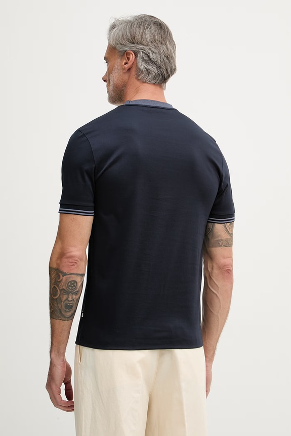 Îmbrăcăminte BOSS tricou pentru bărbați, din bumbac Tessler 238 50559667 bleumarin