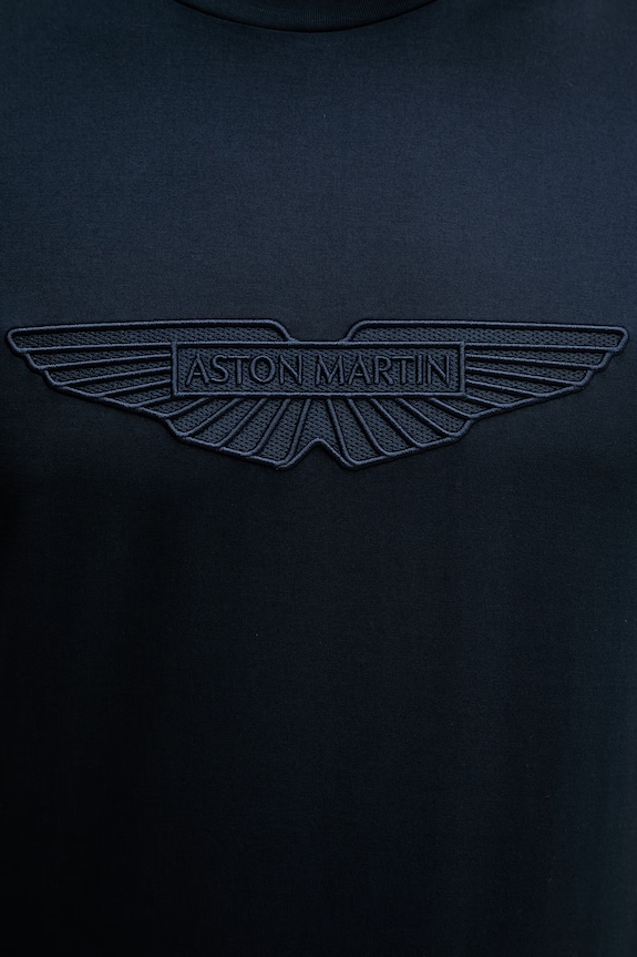 BOSS t-shirt męski bawełniany BOSS X ASTON MARTIN granatowy 50559765