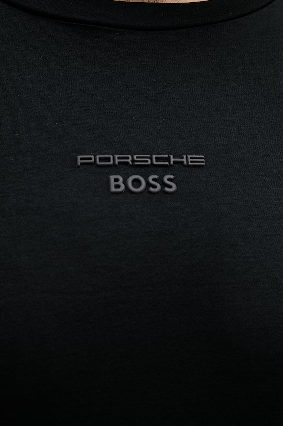 BOSS Green tričko pánské bavlněné BOSS X PORSCHE 50561856 černá