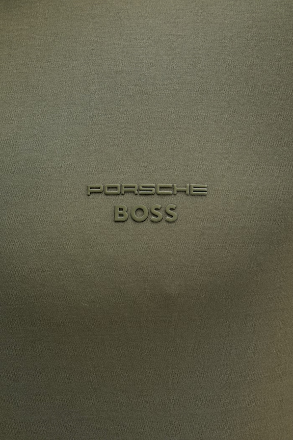 BOSS Green t-shirt ανδρικό βαμβακερό BOSS X PORSCHE 50562696 πράσινο