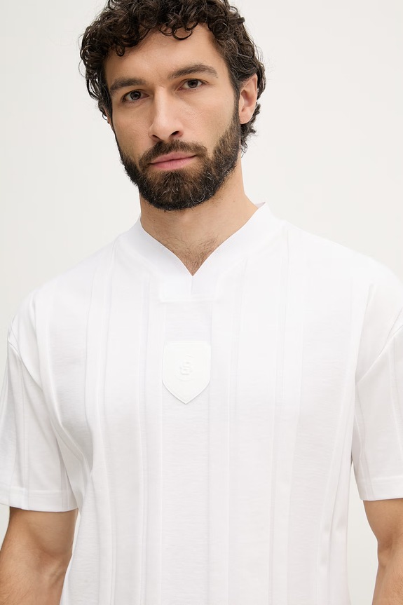 BOSS Green t-shirt férfi pamut fehér 50554645