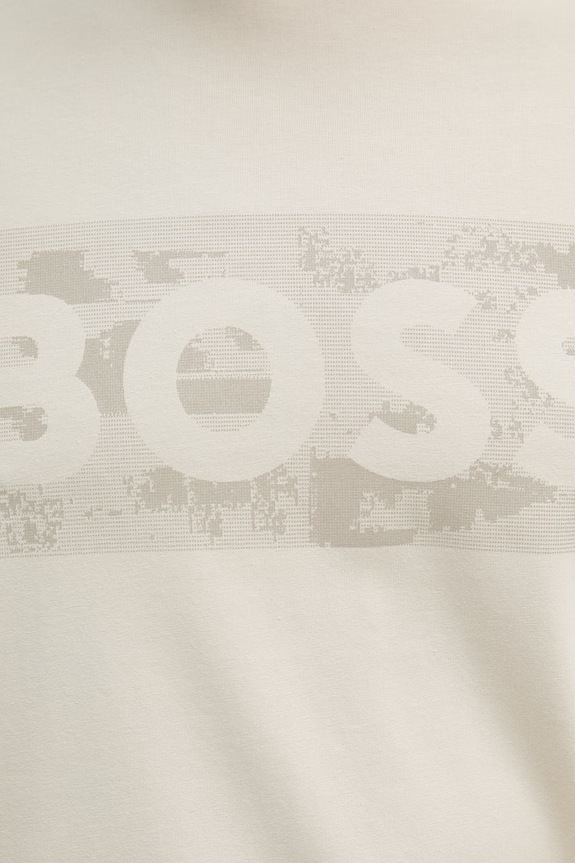 BOSS Green tricou pentru bărbați, cu bumbac 50559363 bej