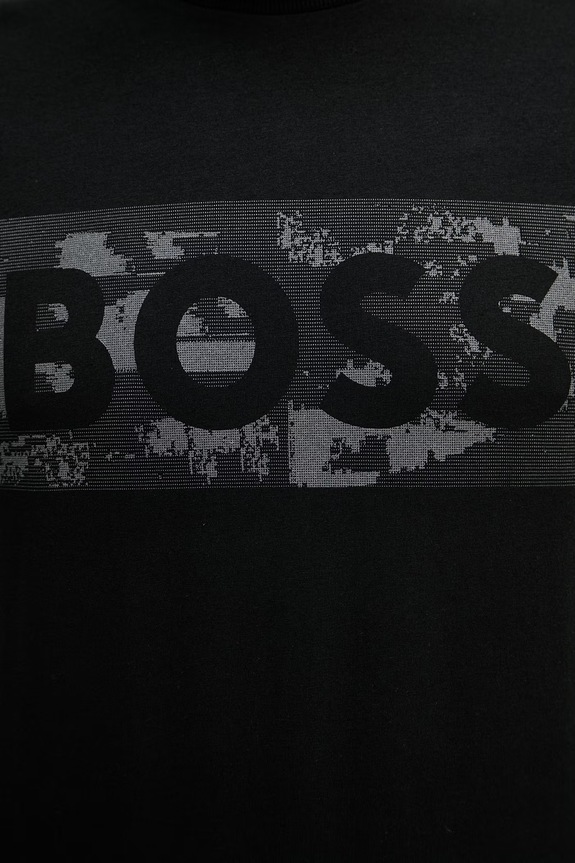 BOSS Green tričko pánske s bavlnou 50559363 čierna