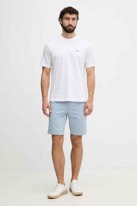 BOSS Green t-shirt ανδρικό βαμβακερό 50561775 λευκό SS26