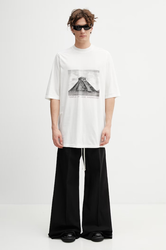 Rick Owens DRKSHDW Jumbo Men's cotton t-shirt DU01F4274.RNEP2