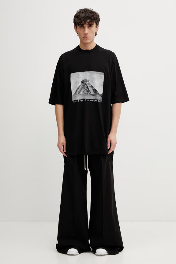 Rick Owens DRKSHDW Jumbo T-shirt cotton Men's DU01F4274.RNEP2 black
