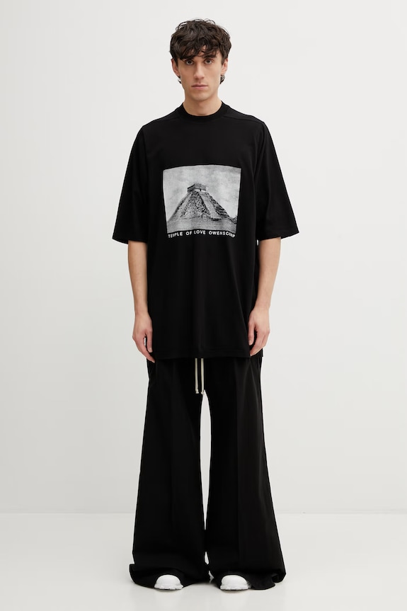 Rick Owens DRKSHDW Jumbo T-shirt cotton Men's DU01F4274.RNEP2 black