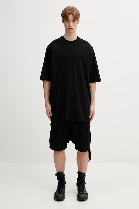 Rick Owens DRKSHDW tricou din bumbac Jumbo DU01F4274.RN negru