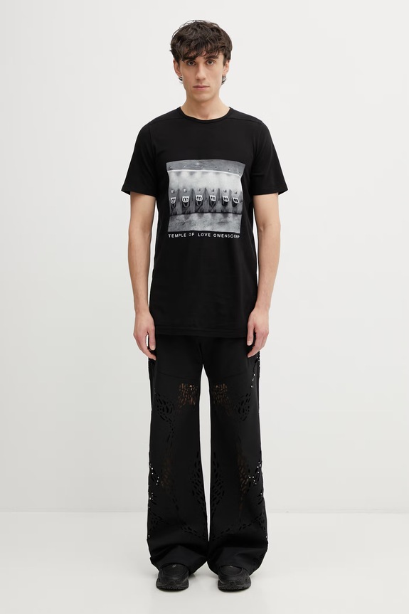 Rick Owens DRKSHDW Level T-shirt cotton Men's DU01F4250.RNEP4P black