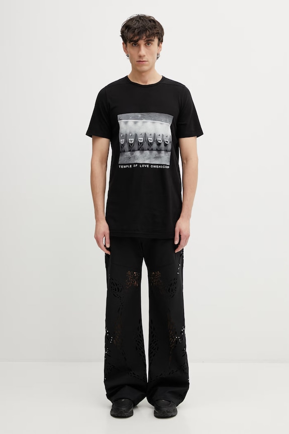 Rick Owens DRKSHDW Level T-shirt cotton Men's DU01F4250.RNEP4P black