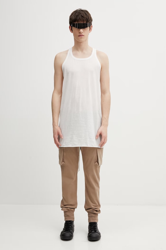 Rick Owens DRKSHDW t-shirt bawełniany DU01F4169.BH biały