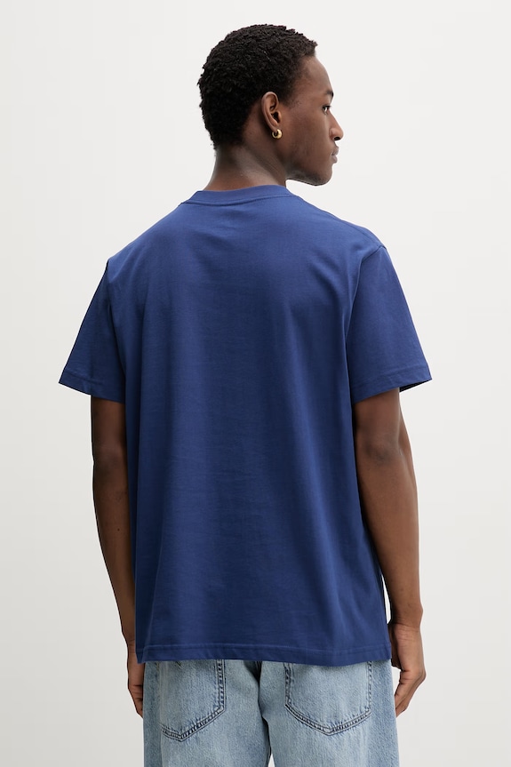 Odzież Vans t-shirt męski bawełniany VN000R9XFOB1 niebieski