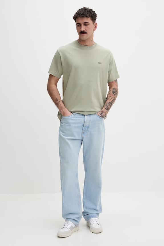 Vans pánske bavlnené tričko VN000R9XFSG1 zelená SS26