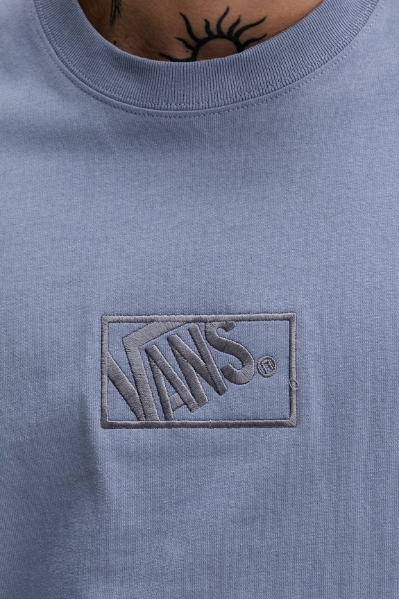 Vans t-shirt męski bawełniany VN000RAPFOI1 niebieski
