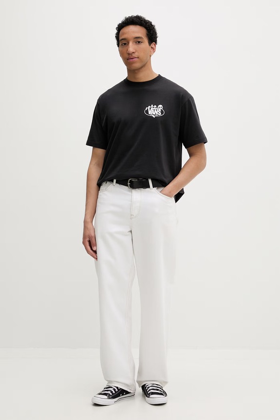 Vans T-shirt męski bawełniany VN000SWTBLK1 czarny SS26