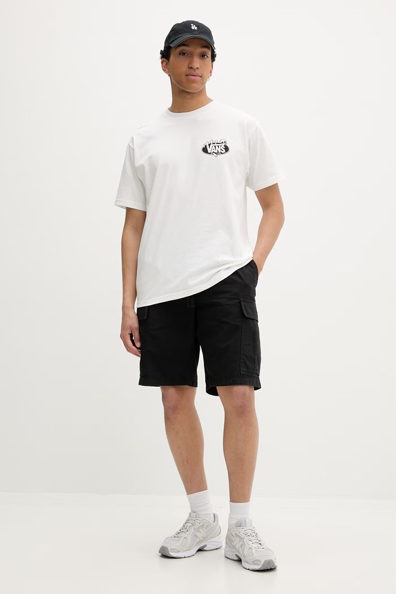 Vans T-shirt męski bawełniany VN000SWTWHT1 biały SS26