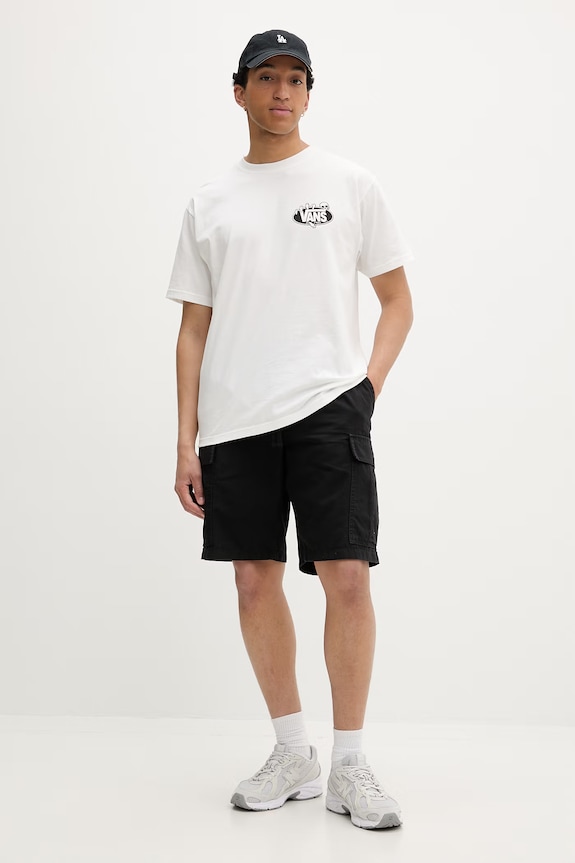 Vans T-shirt męski bawełniany VN000SWTWHT1 biały SS26